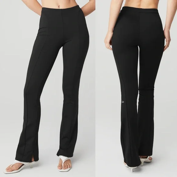 【新品未使用】Alo Yoga Legging xs 7/8 High-Waist Moto Legging - Black | ALO
